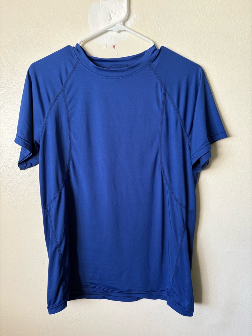 Men's Blue Performance Short-Sleeve Shirt